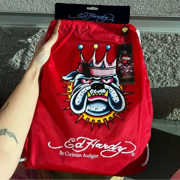 Ed Hardy Backpack Red/Black 18\